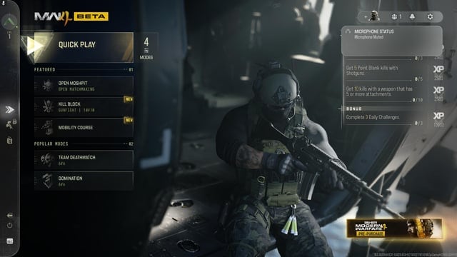 Modern Warfare 4 abre su segunda beta con una misión de campaña que se puede jugar completa por primera vez