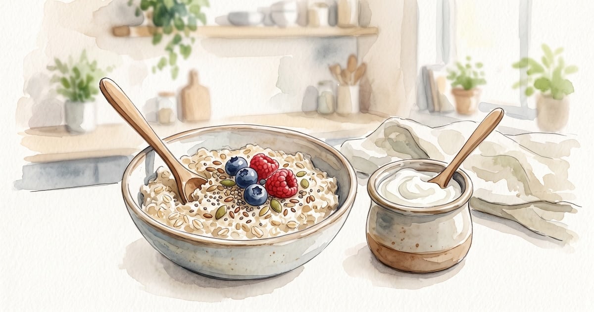 Avena y yogur griego: dos aliados con funciones distintas para regular el tránsito intestinal