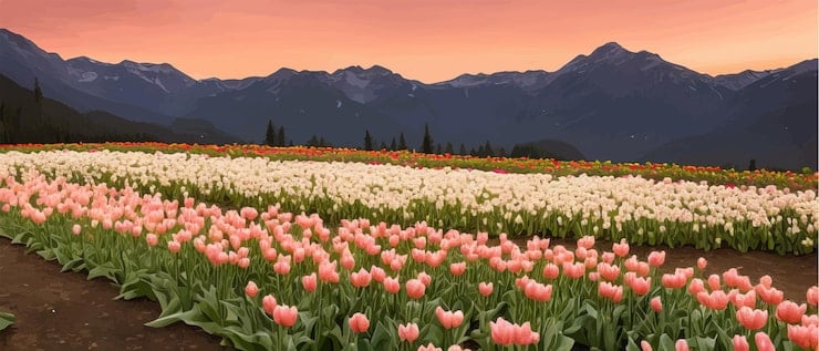Trevelin se viste de tulipanes: la temporada que convierte a Chubut en una postal holandesa en la Patagonia