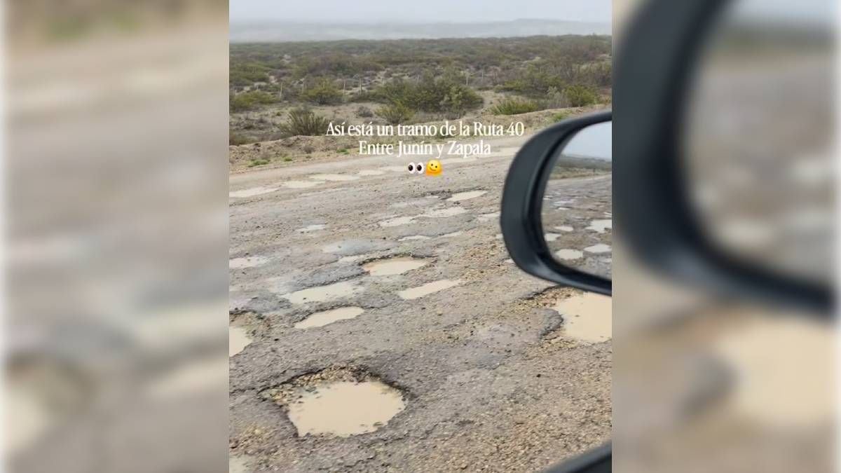 Treinta kilómetros de cráteres en la Ruta 40: el tramo entre Junín de los Andes y Zapala que nadie quiere volver a pisar