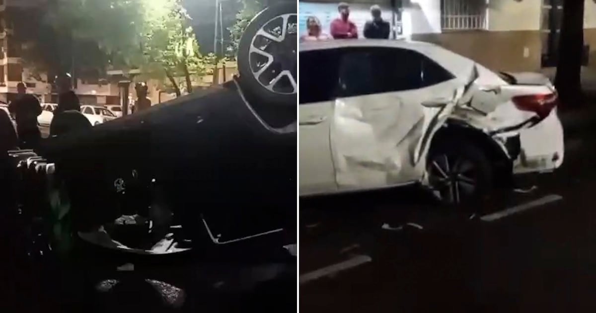 Volcó tras una picada de alcoholemia récord y dejó cinco heridos en la frontera entre Caballito y Flores
