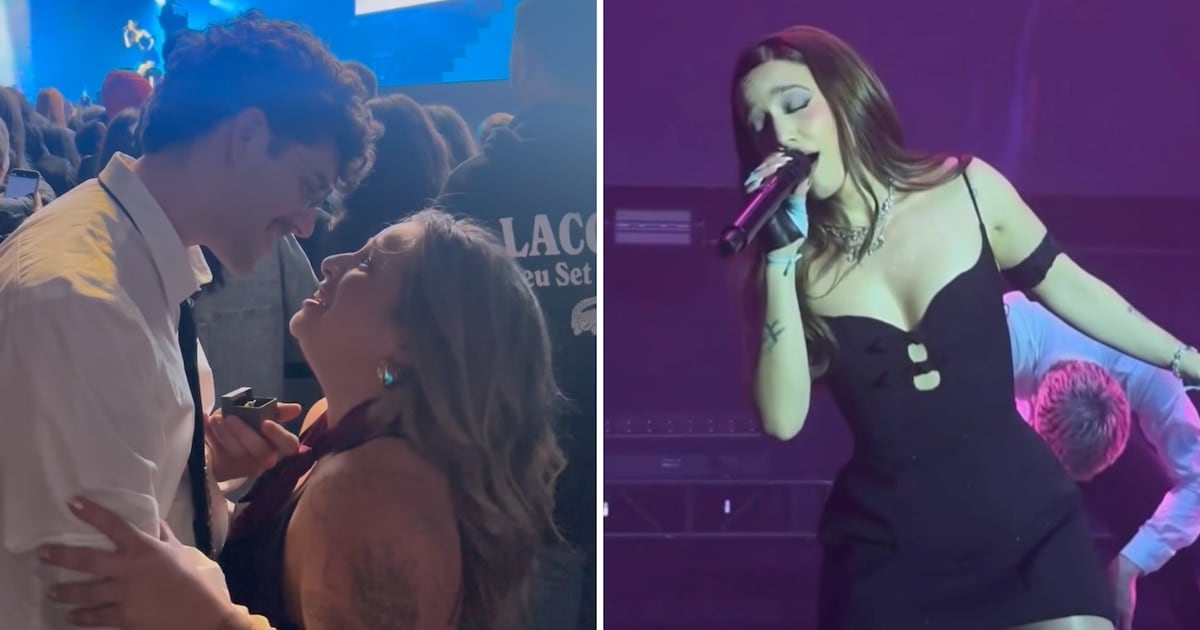 El amor se subió al escenario: una propuesta de casamiento en plena gira de Ángela Torres