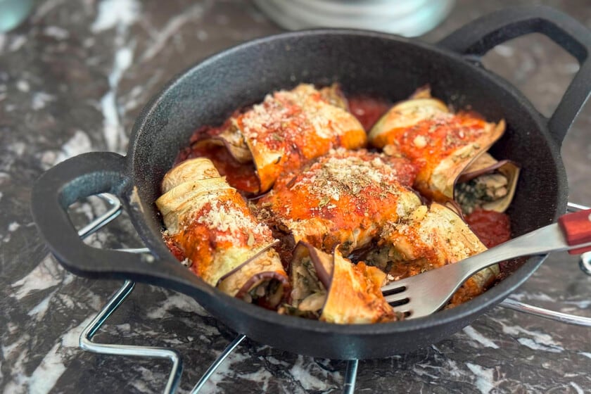 Berenjena enrollada al horno: una receta simple para resolver el almuerzo entre semana